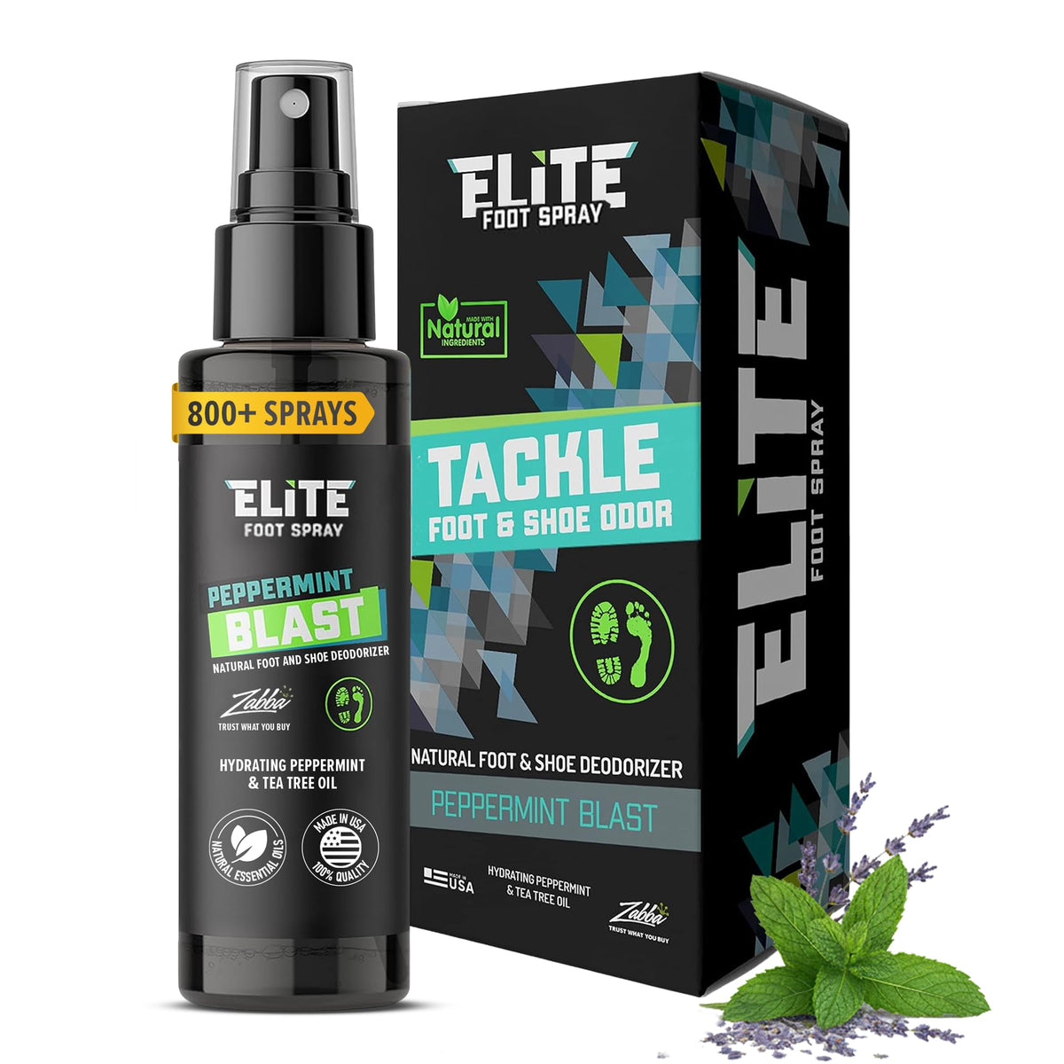 Elite Sportz Shoe Deodorizer bottle keeps sneakers fresh and odor-free.