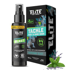 Elite Sportz Shoe Deodorizer bottle keeps sneakers fresh and odor-free.