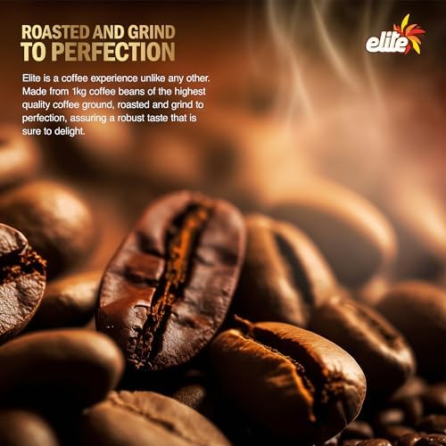ELITE Turkish ground coffee in kitchen setting suggests versatile use during gatherings.