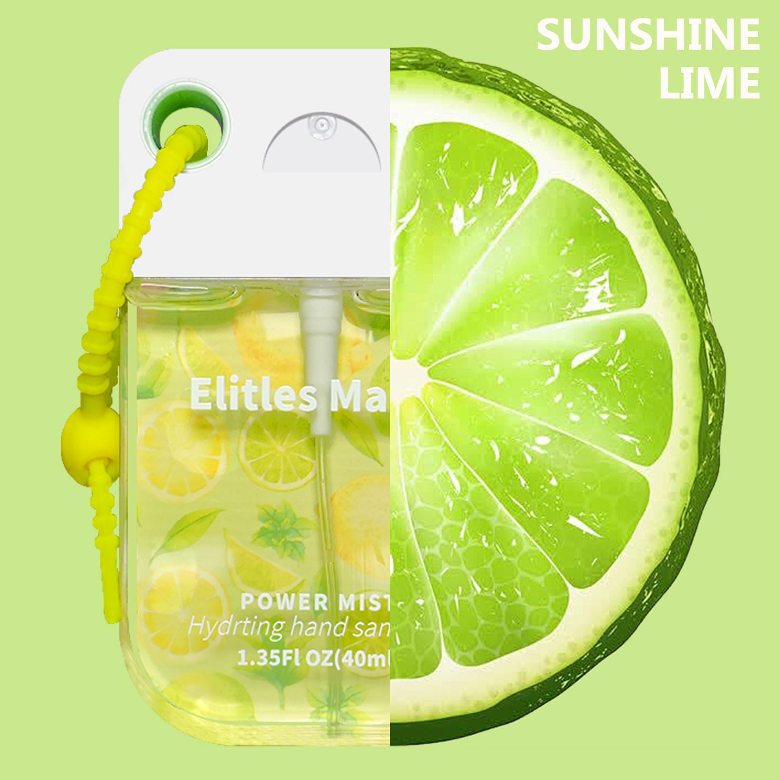 Elitles Made Hand Sanitizer Spray dispensing action in a quick mist