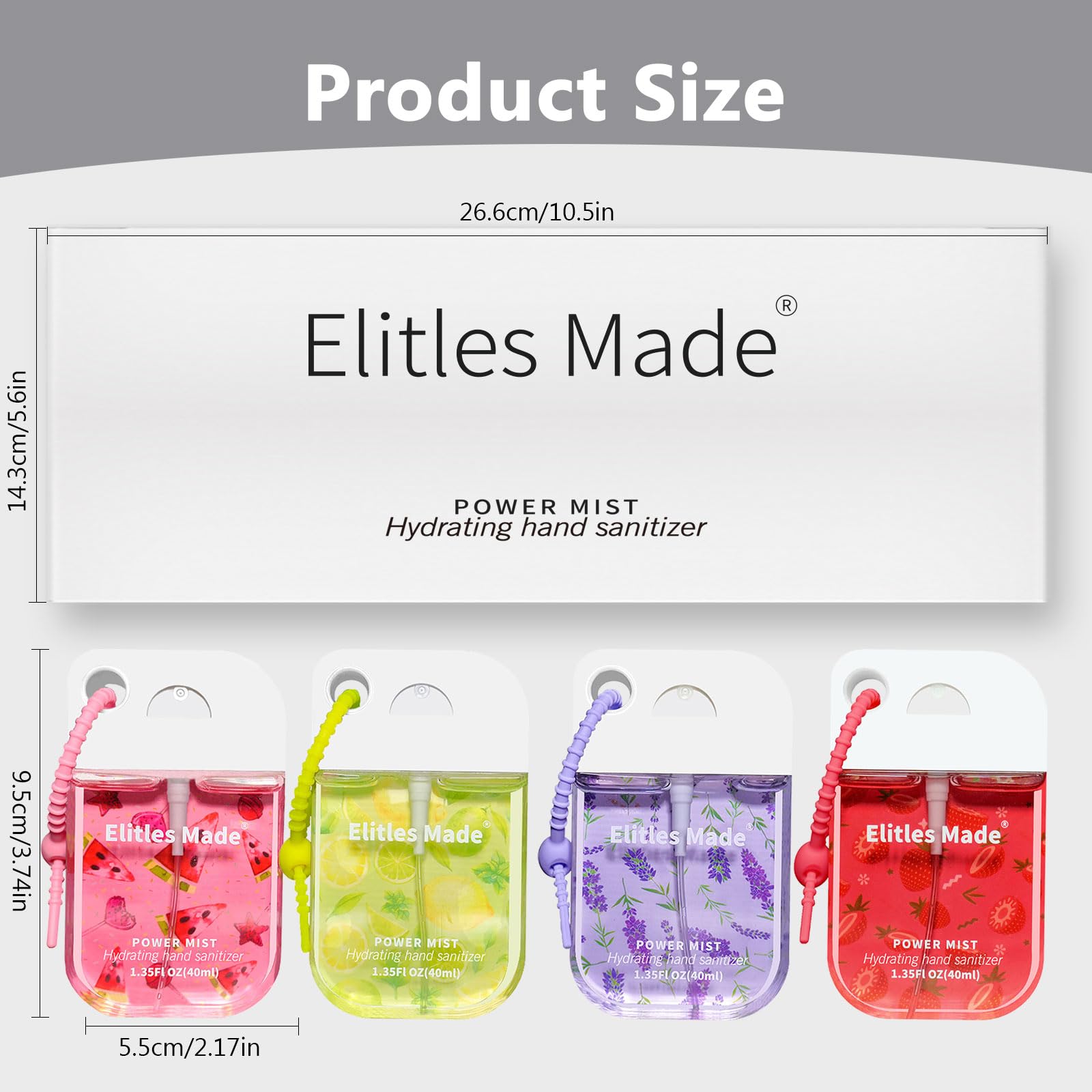 Elitles Made Lemon scent hand sanitizer spray for a citrus lift
