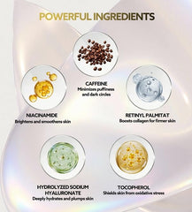 Elixbloom hyaluronic acid eye cream provides deep hydration