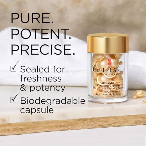 Elizabeth Arden Advanced Ceramide Capsules skin barrier support for resilient skin.