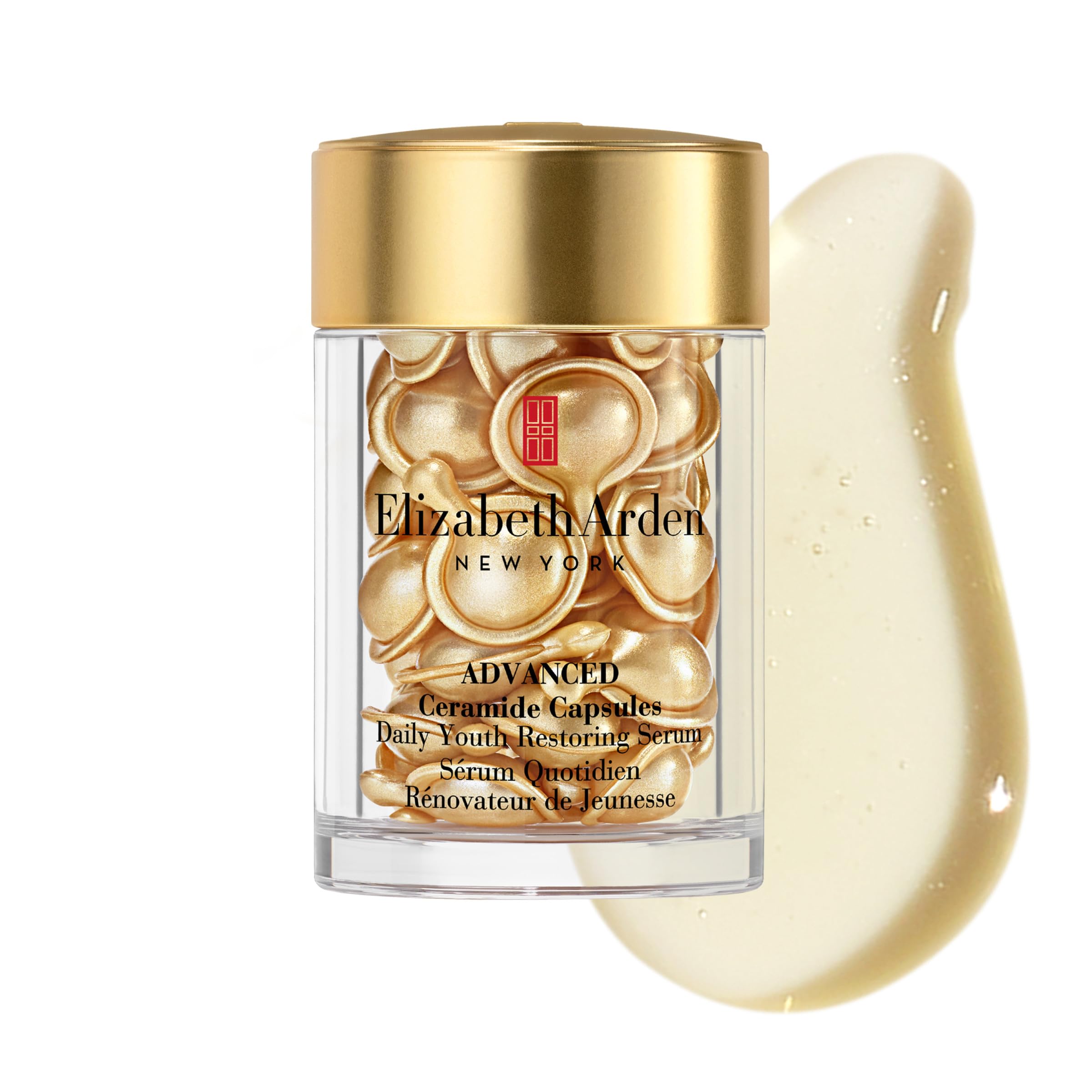 Elizabeth Arden Advanced Ceramide Capsules twist-open design enables precise, one-dose application.