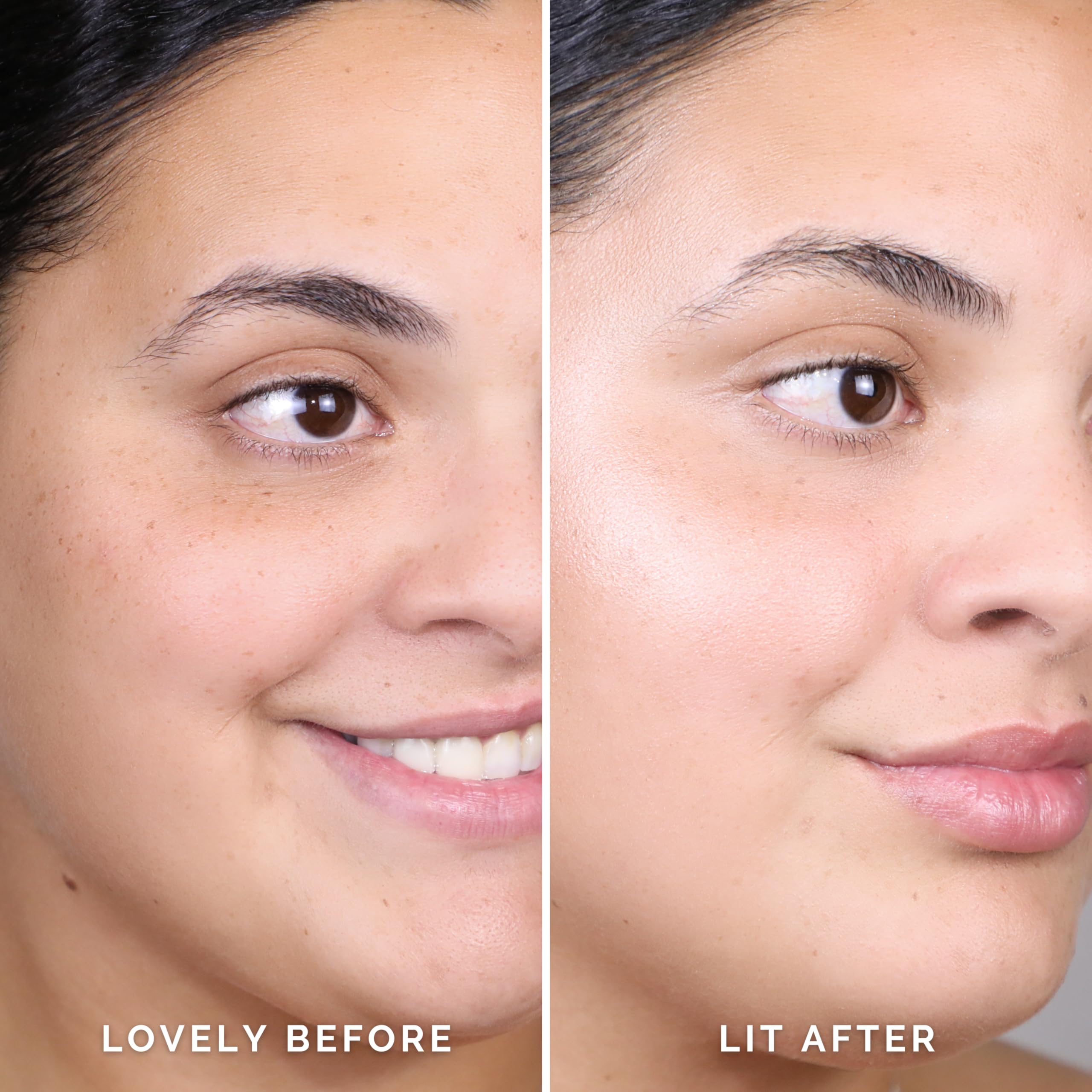Elizabeth Mott Thank Me Later Glow Primer in sheer light glow highlights radiance without glitter.