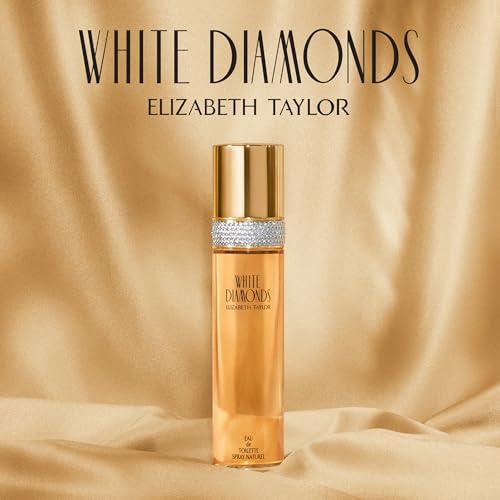 Elizabeth Taylor White Diamonds mini bottle, portable scent for on-the-go touch-ups.