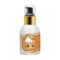 Elizavecca CER-100 Hair Essence Oil bottle closeup for nourished-looking hair
