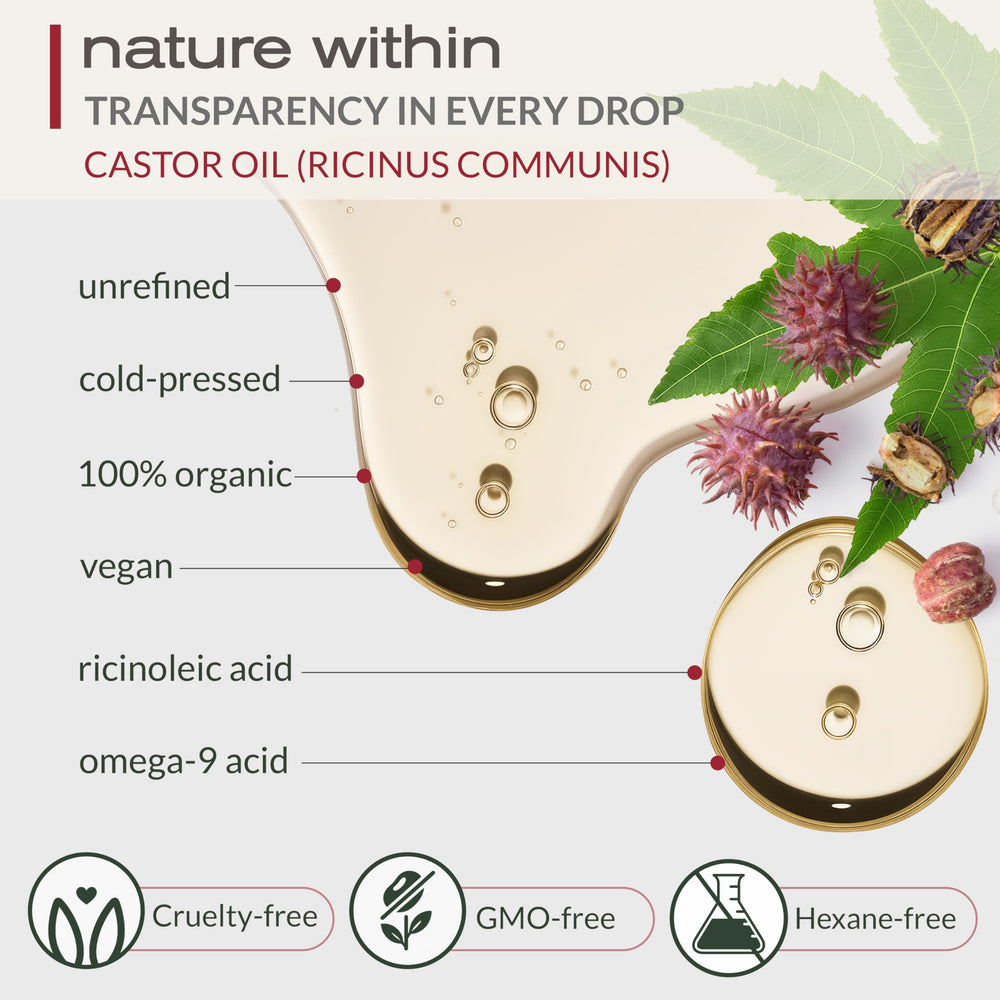 Lashes and brows conditioning with Ella & Eden castor oil at night