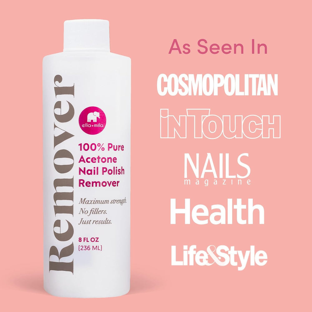 Ella Mila acetone remover with foil wrap area for quick gel removal.