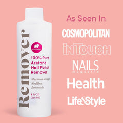 Ella Mila acetone remover with foil wrap area for quick gel removal.