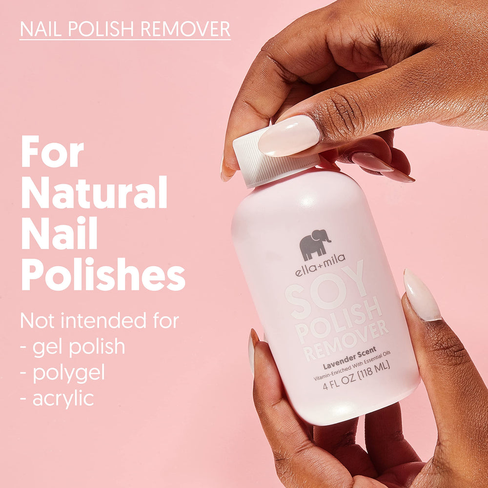 ella-mila natural nails after removal look moisturized and healthy.