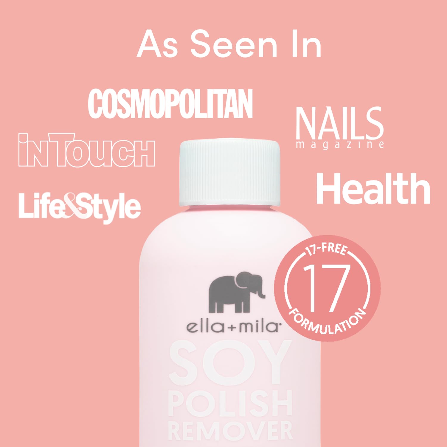 ella-mila remover on cotton pad for easy polish removal prep.
