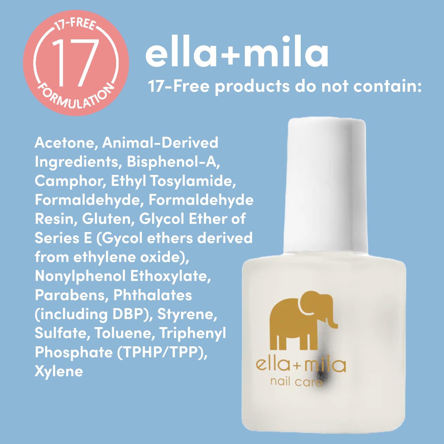 ella+mila Stop Nail Biting Polish for adults offers discreet habit support