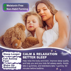 Kids dosing with one ELLAMENTZ gummy before bed.