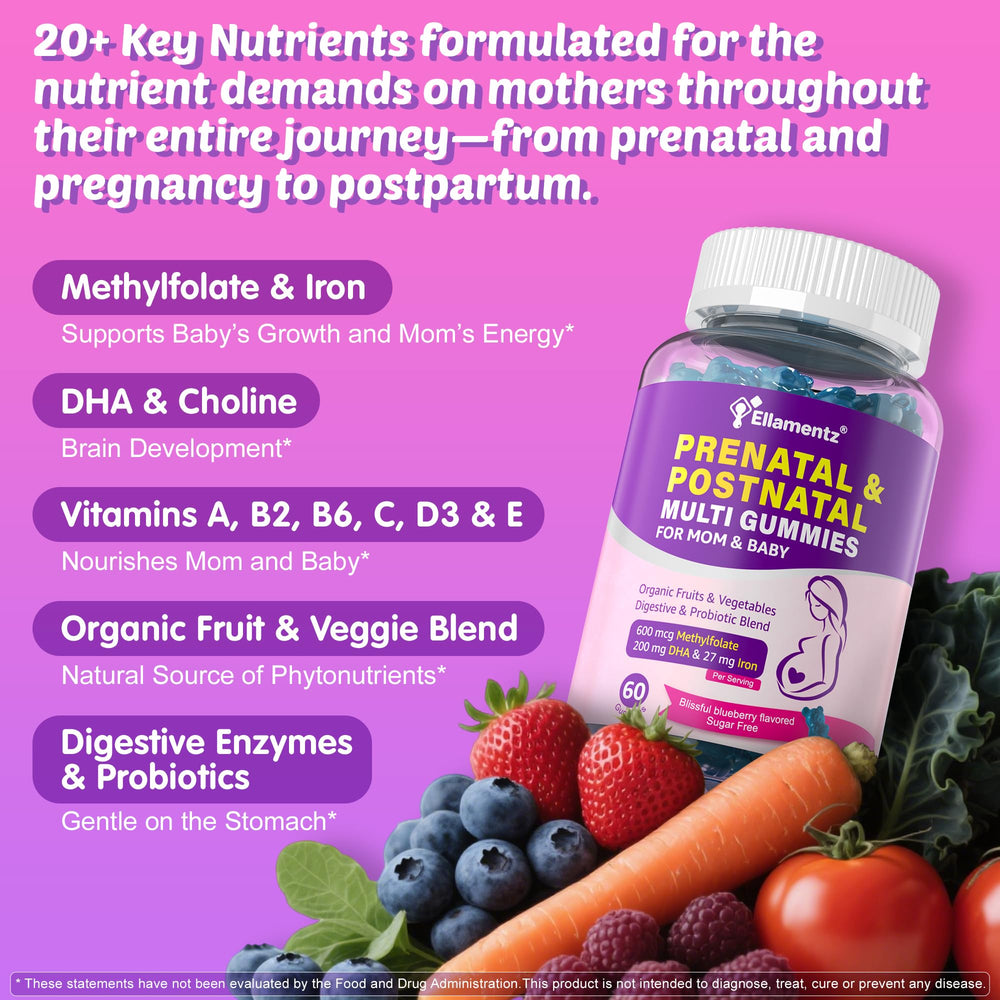 ELLAMENTZ organic superfoods with kale and turmeric for antioxidants