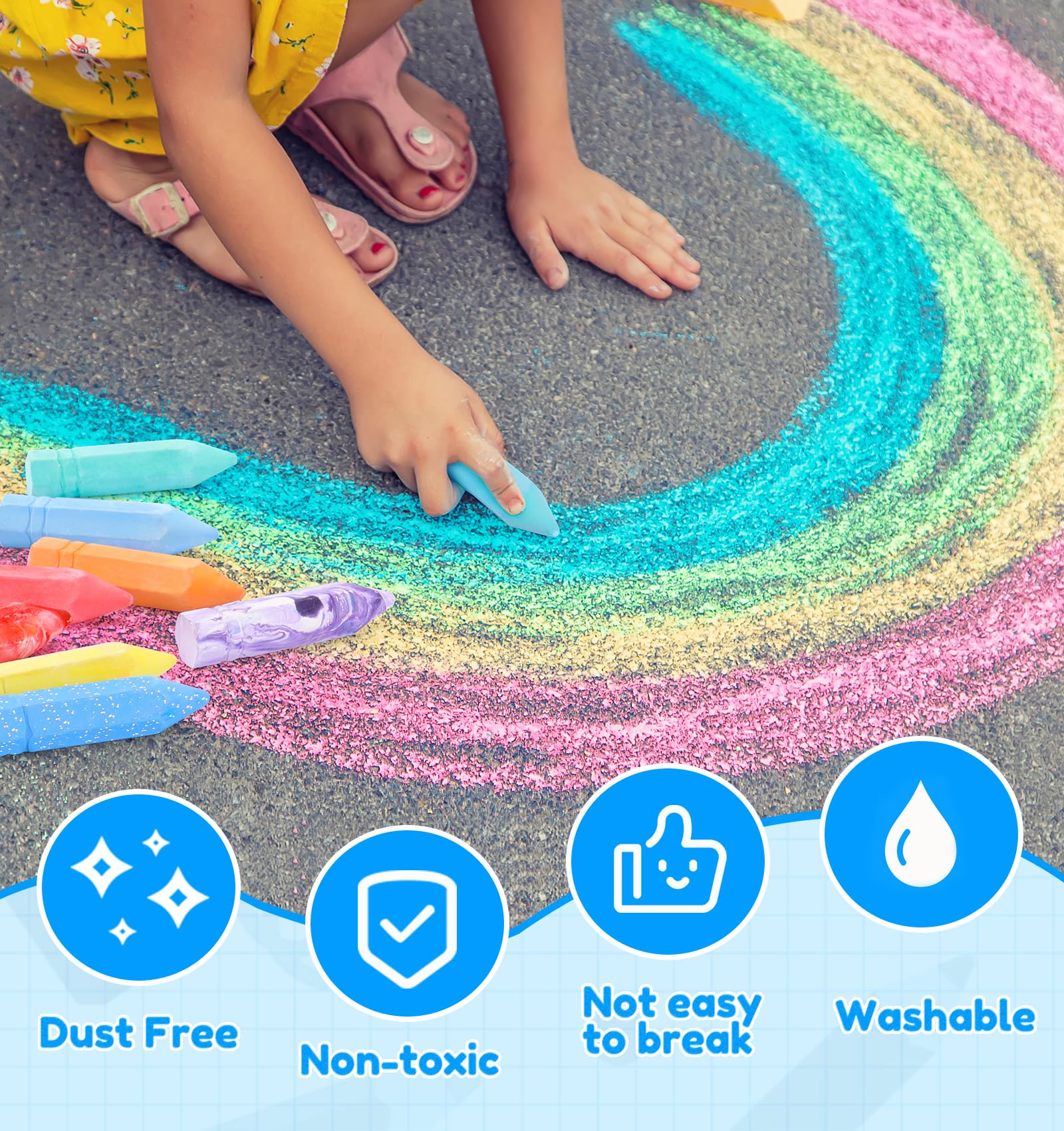 Ellinjan 3.7-inch jumbo sticks designed for easy grip by kids