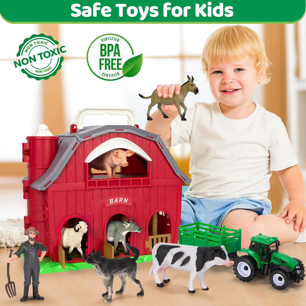 Ellinjan green tractor toy encourages active pretend play