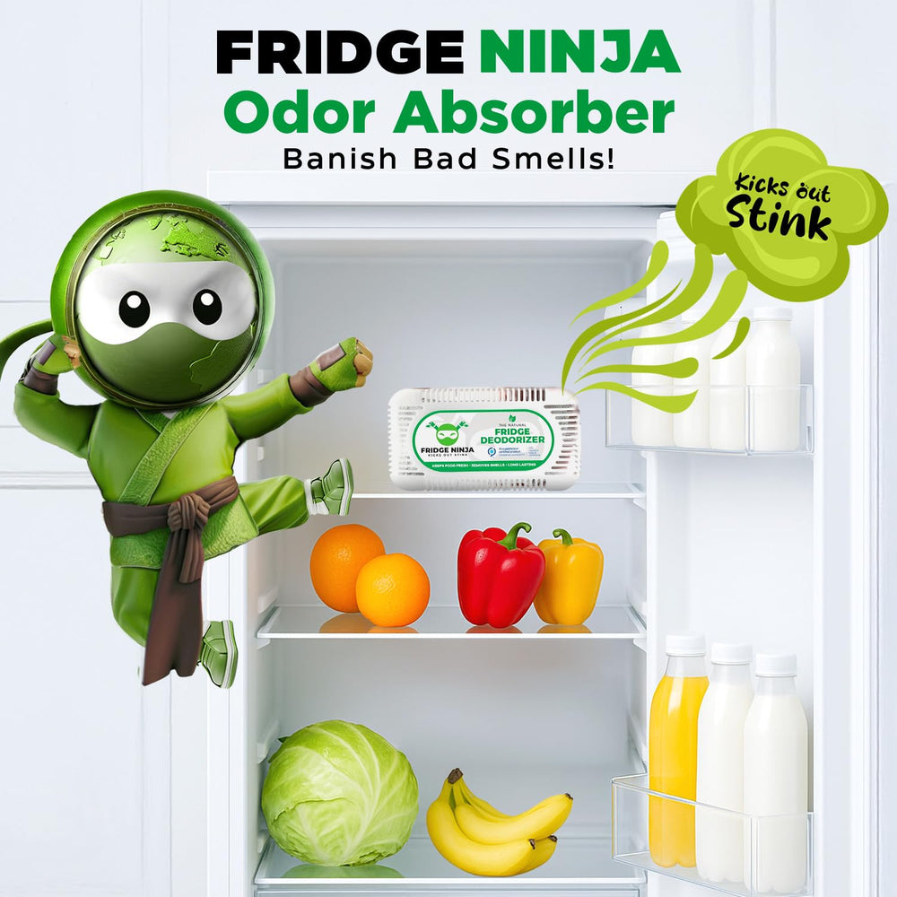 Ellis Harper Fridge Ninja activated charcoal absorbent placed inside fridge absorbs odors
