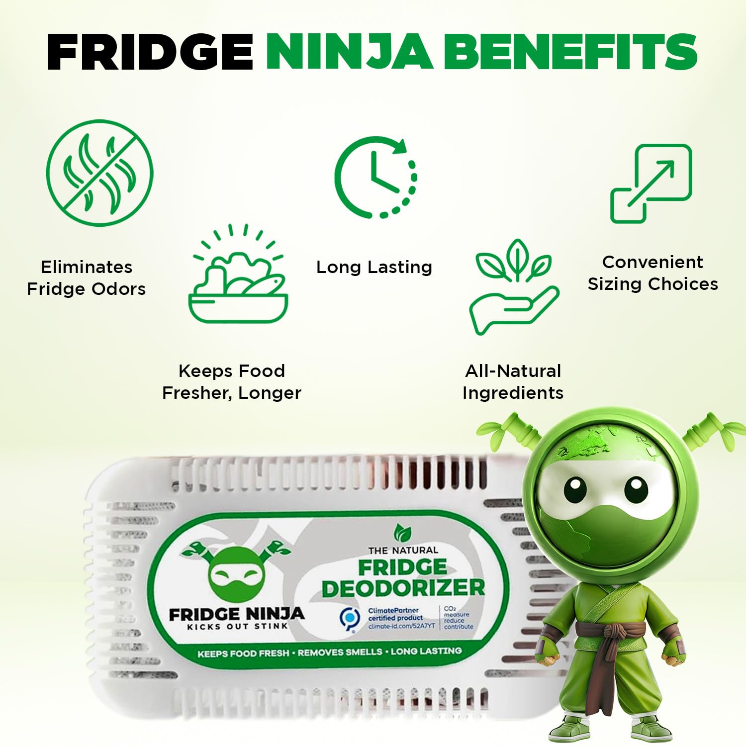 Ellis Harper Fridge Ninja fits in lunch boxes for odor control