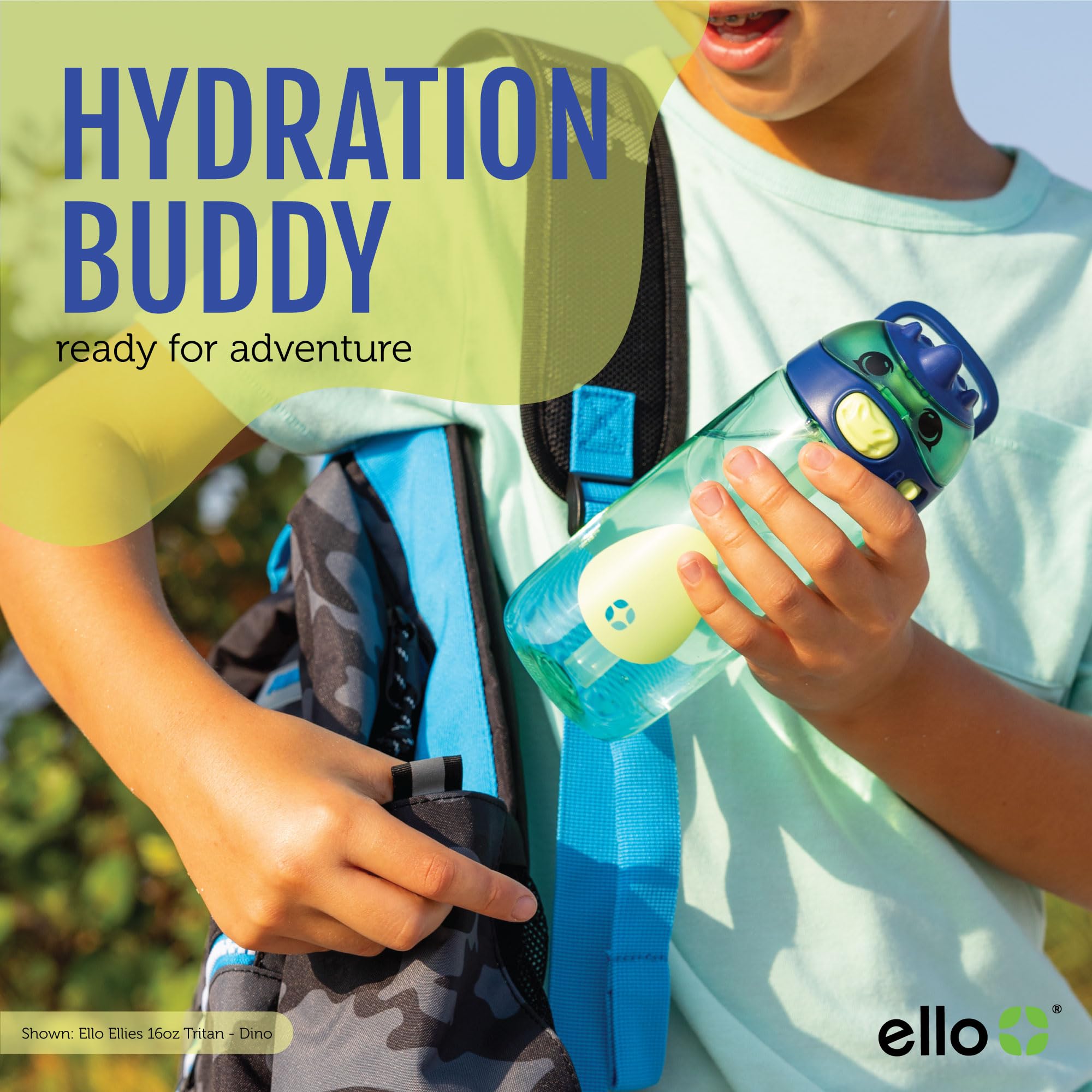 Ello Ellies bottle BPA-free label indicating safe materials