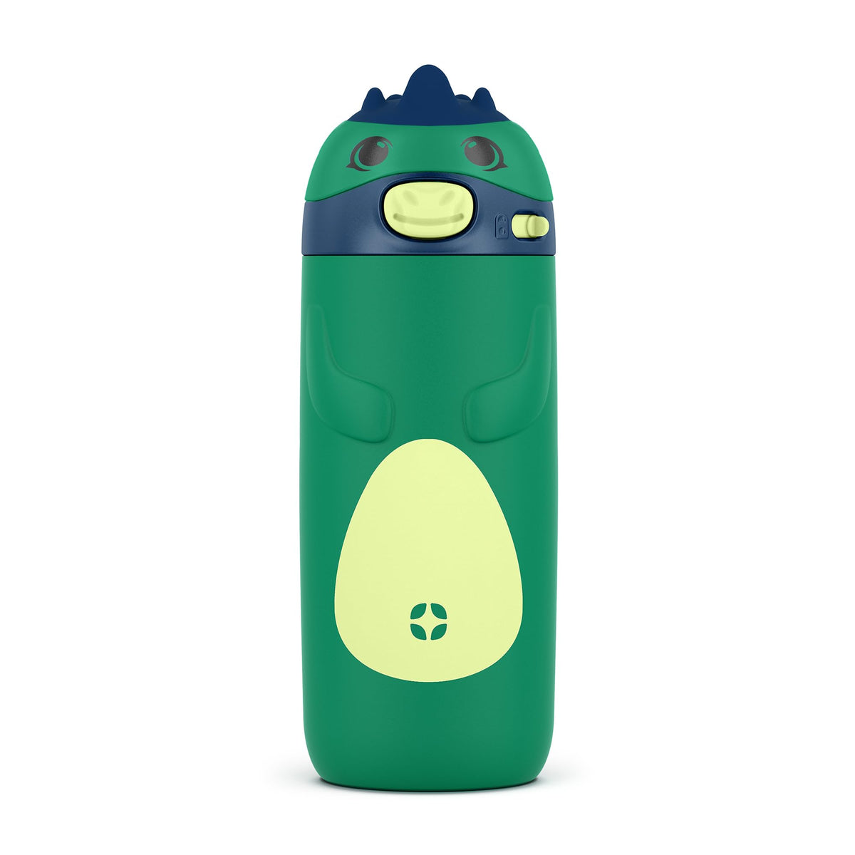 Ello Ellies 12oz dino bottle keeps drinks cold for hours during playtime.