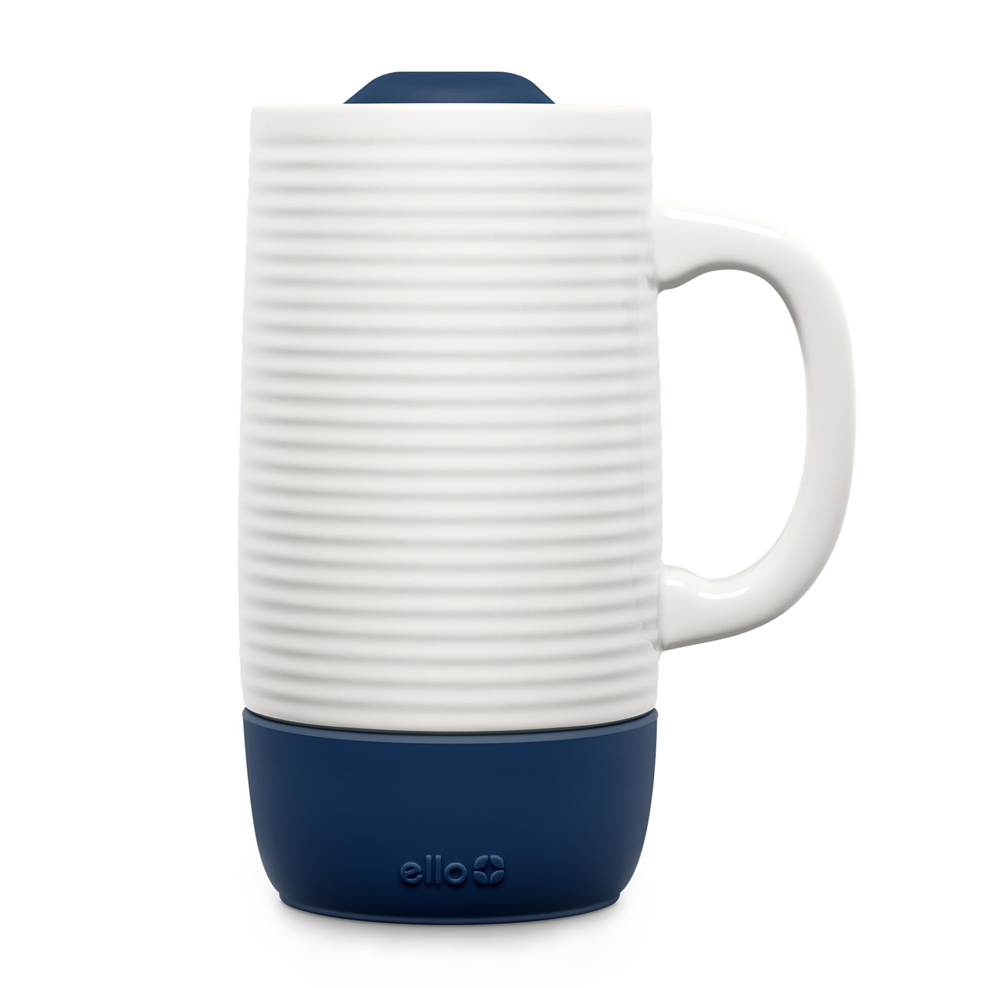 Ello Jane 18oz ceramic travel mug with handle for on-the-go sipping