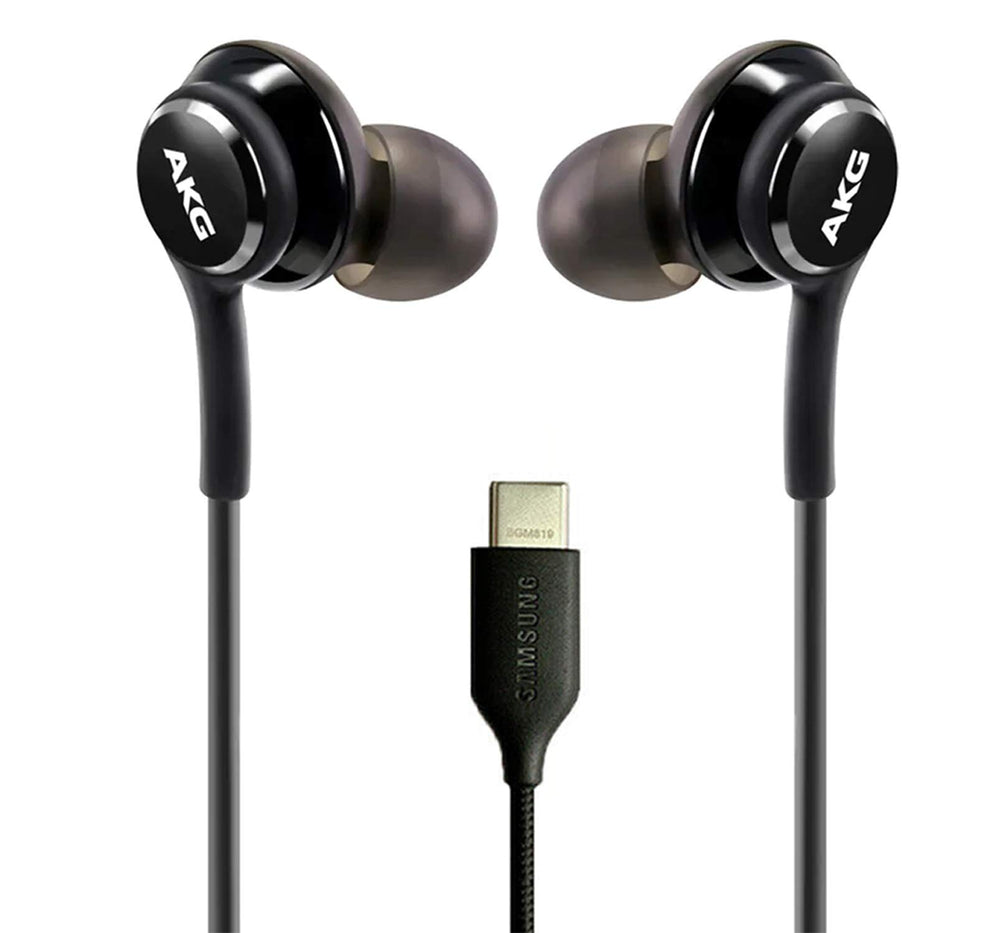 ElloGear AKG wired earbuds with braided cable for durable, tangle-free playback.