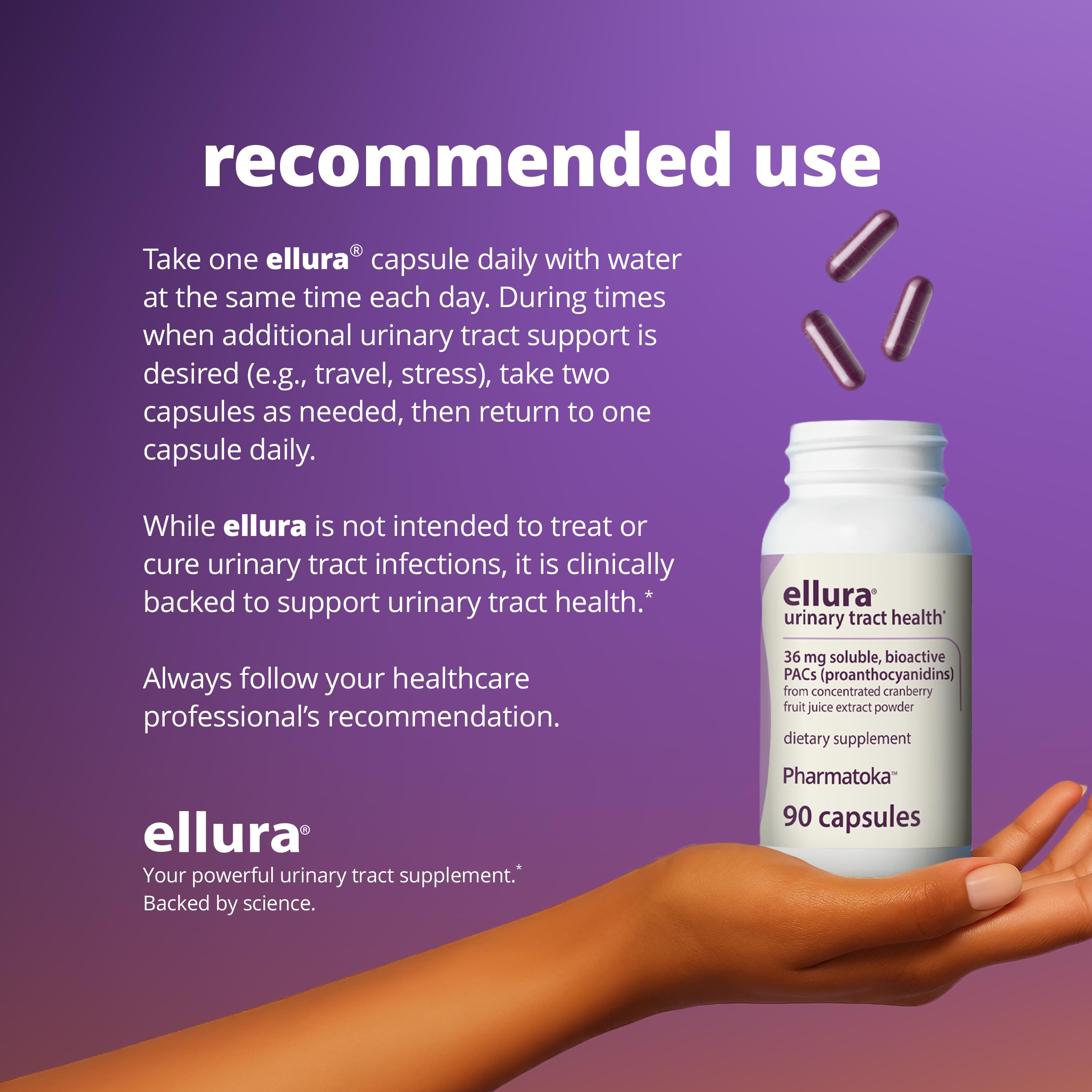 Ellura formula is vegan, gluten-free, and non-GMO for clean choice