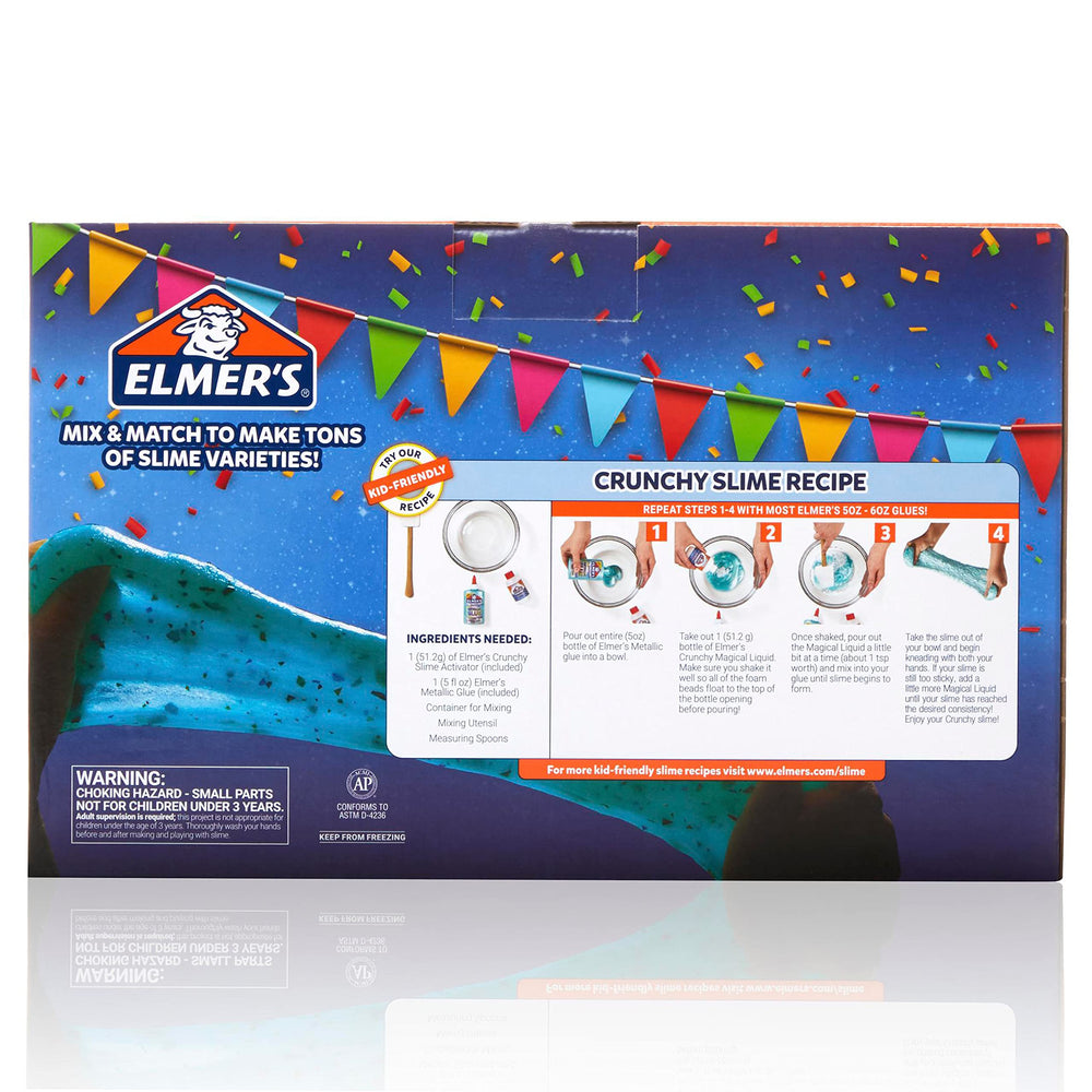 Elmer's assorted glues and activators offer varied slime options