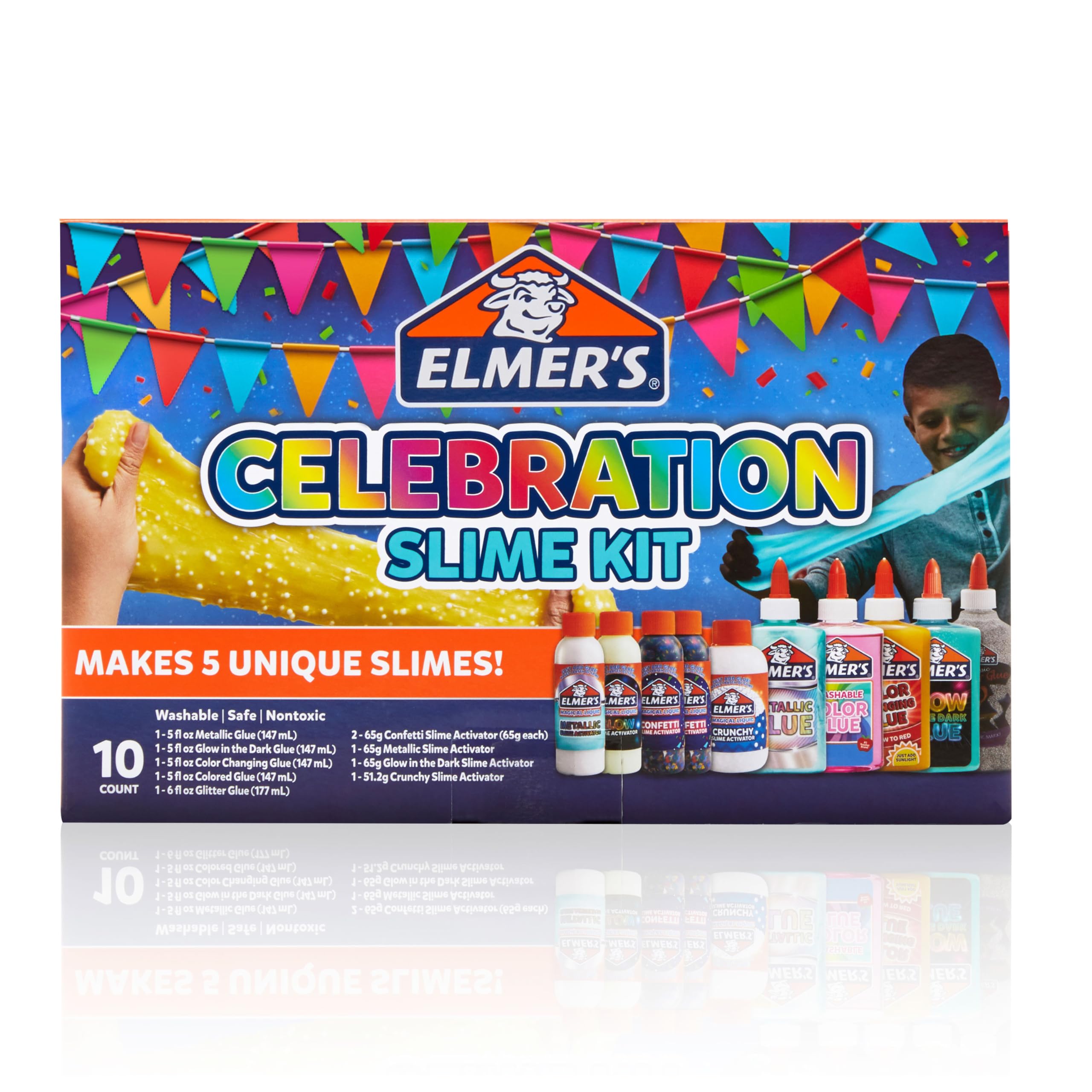 Elmer's crunchy slime blends texture for tingly hands