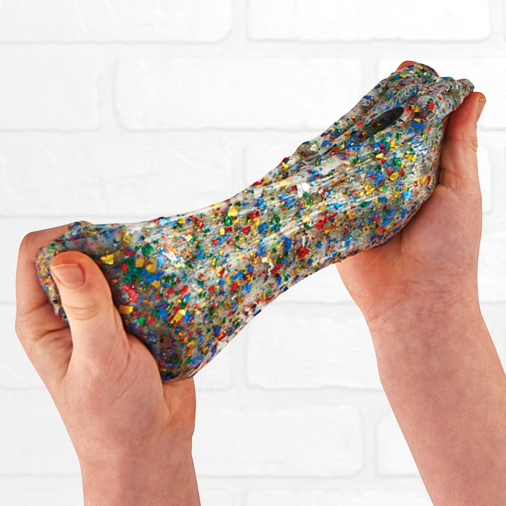 Elmer's glitter slime sparkles with tiny flecks for sensory fun