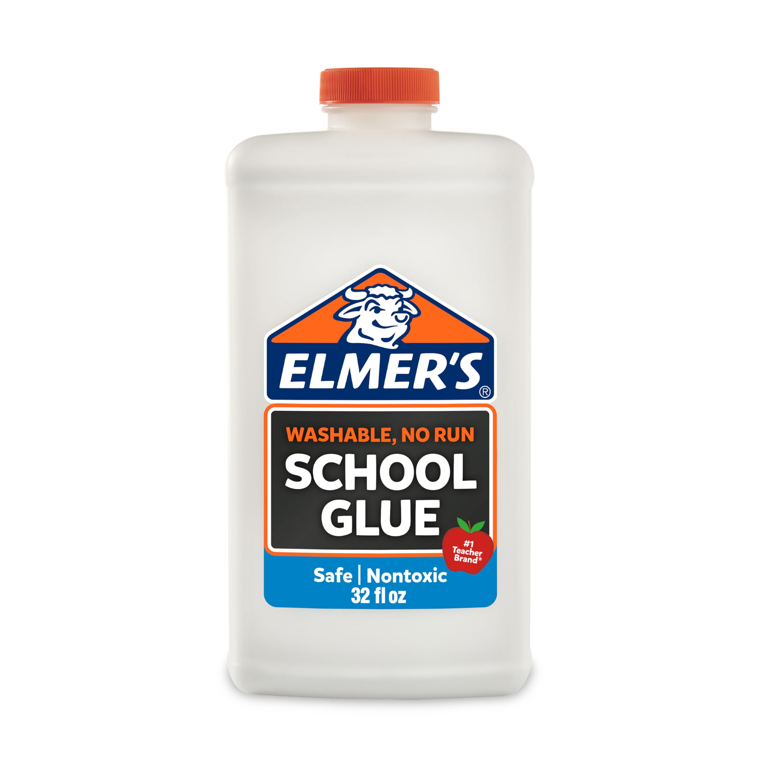 Elmer's Liquid School Glue bottle pour enables smooth slime and crafts