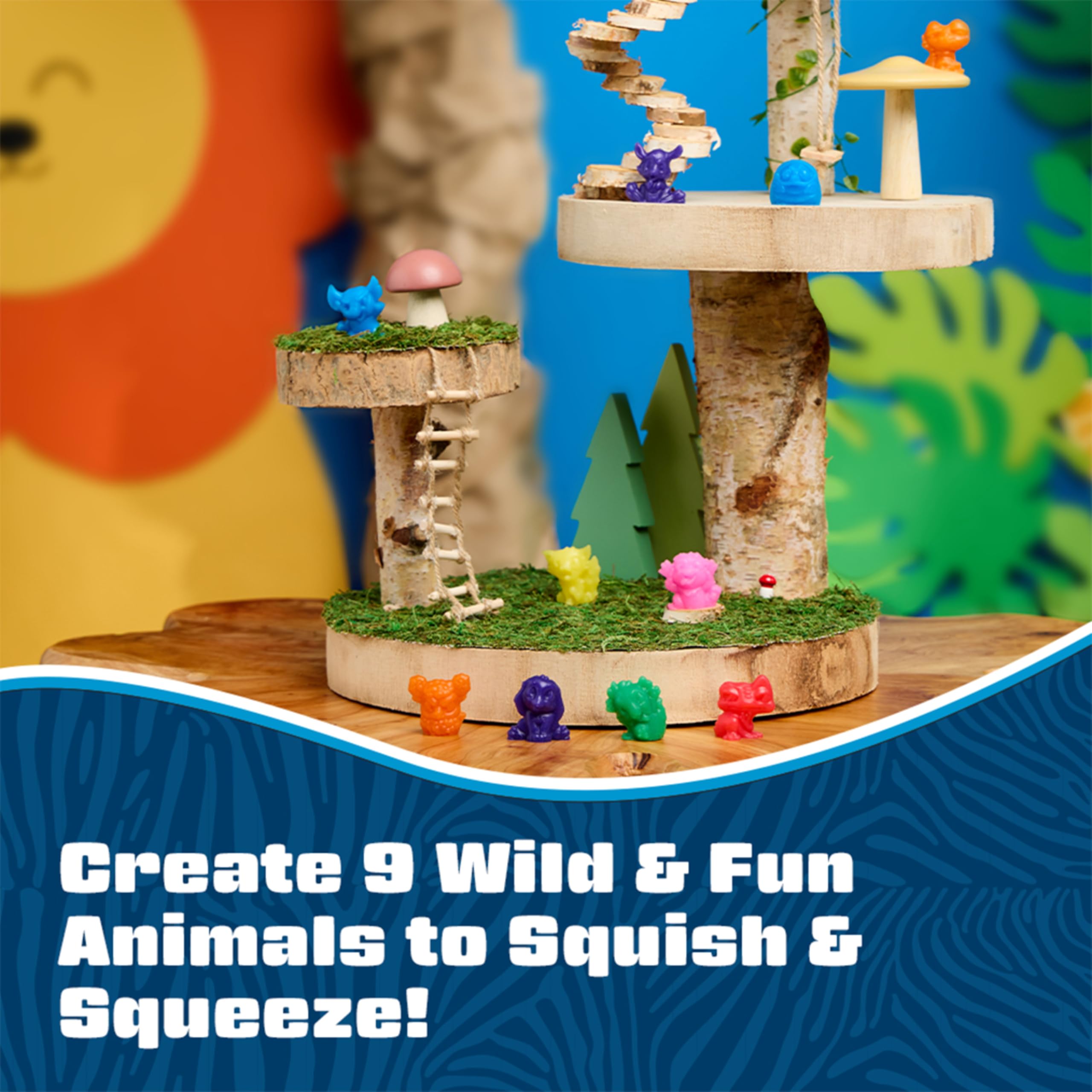 Elmer's Squishies Minis secret solution offers additional squishy options.