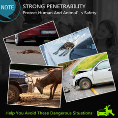 Elook deer warning whistle installs on a front bumper for discreet placement.