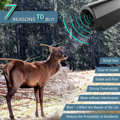 Elook deer warning whistle with upgraded acrylic tape provides stable adhesion.
