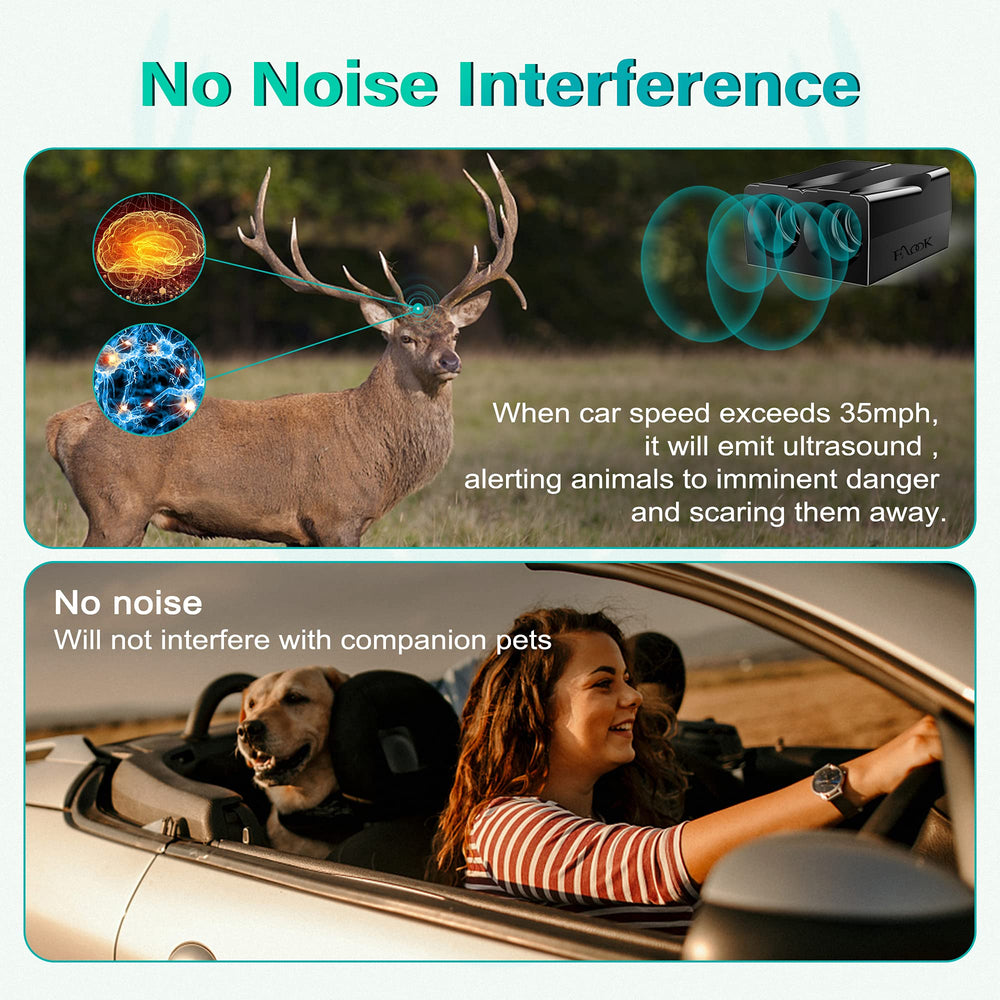Four-pack Elook deer whistles for multiple vehicles or spares.