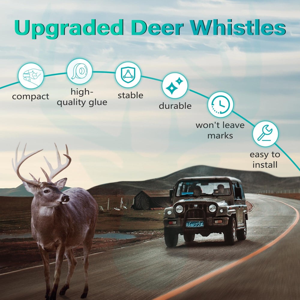Elook three-hole design deer whistle close-up shows compact form