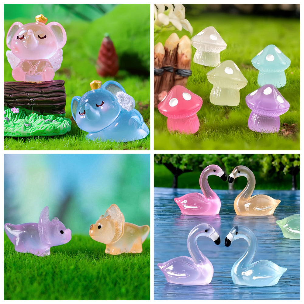 ElpizoFos frog figurine lights up, great for garden paths and pot decor.