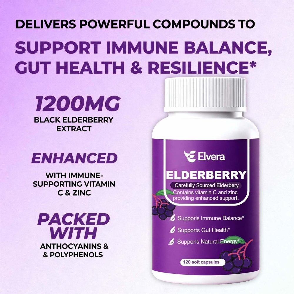 ELSORY Elvera vegan non-GMO label on bottle for clean wellness.