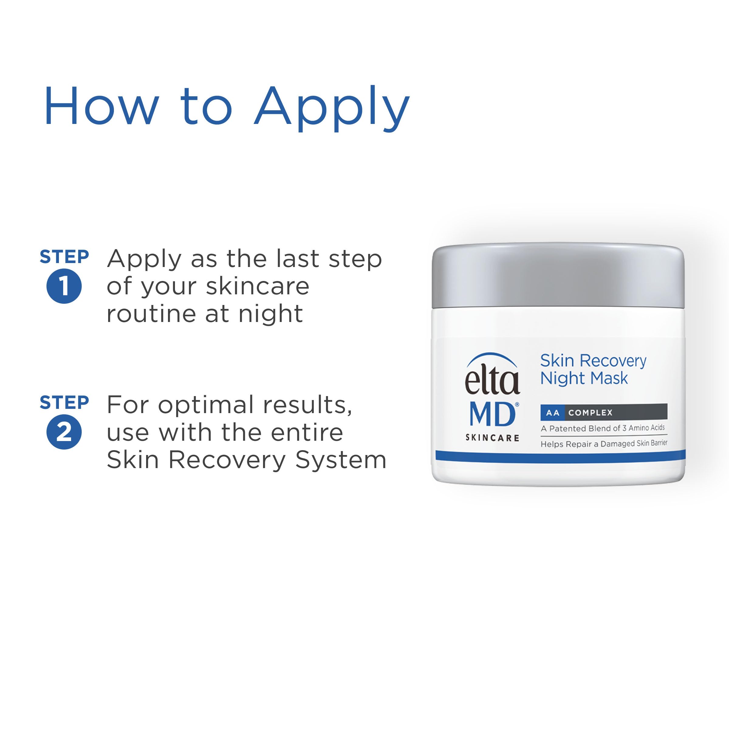 EltaMD Chronobiology technology visual suggests overnight glow revival.