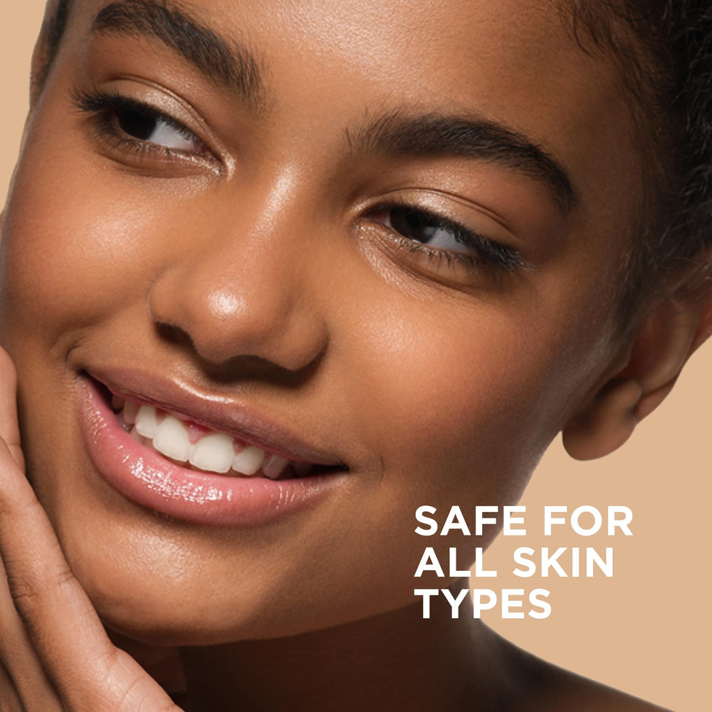 EltaMD foaming cleanser pump application demonstrates easy lather and makeup removal