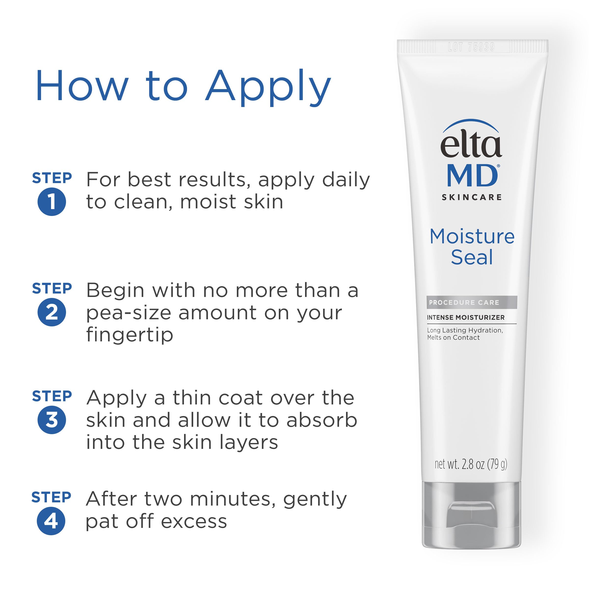 Moisture Seal on very dry skin demonstrating enhanced hydration.