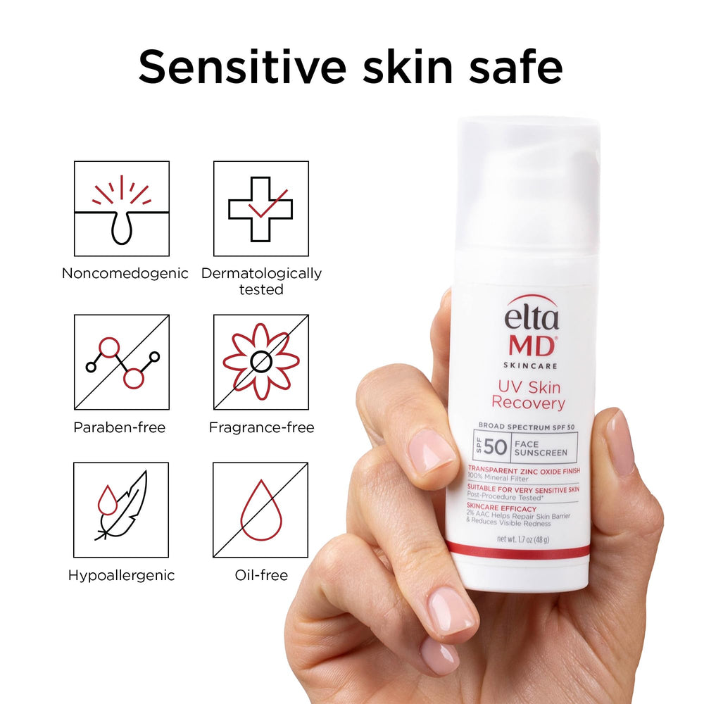 EltaMD sunscreen under makeup ready for a smooth, even base.