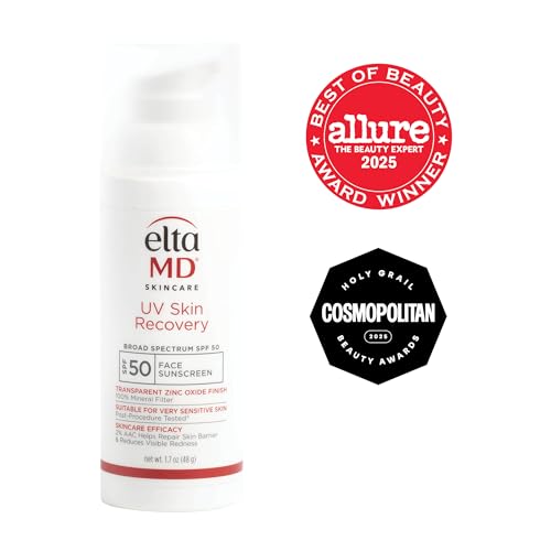 EltaMD untinted mineral sunscreen in action for natural redness-minimizing coverage.