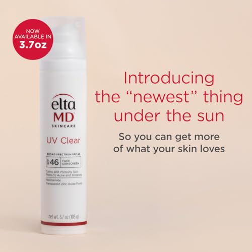 EltaMD UV Clear on the face showing light, non-greasy protection.