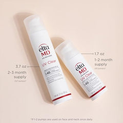 Oil-free EltaMD UV Clear formula on skin supports a breathable feel.