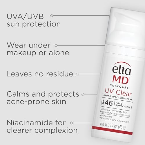 EltaMD UV Clear SPF 46 application demonstrates quick, even coverage