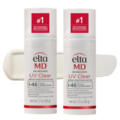 EltaMD UV Clear SPF 46 bottle with pump for easy daily protection.