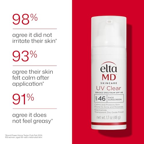 EltaMD UV Clear dermatologist-recommended sunscreen for sensitive skin.