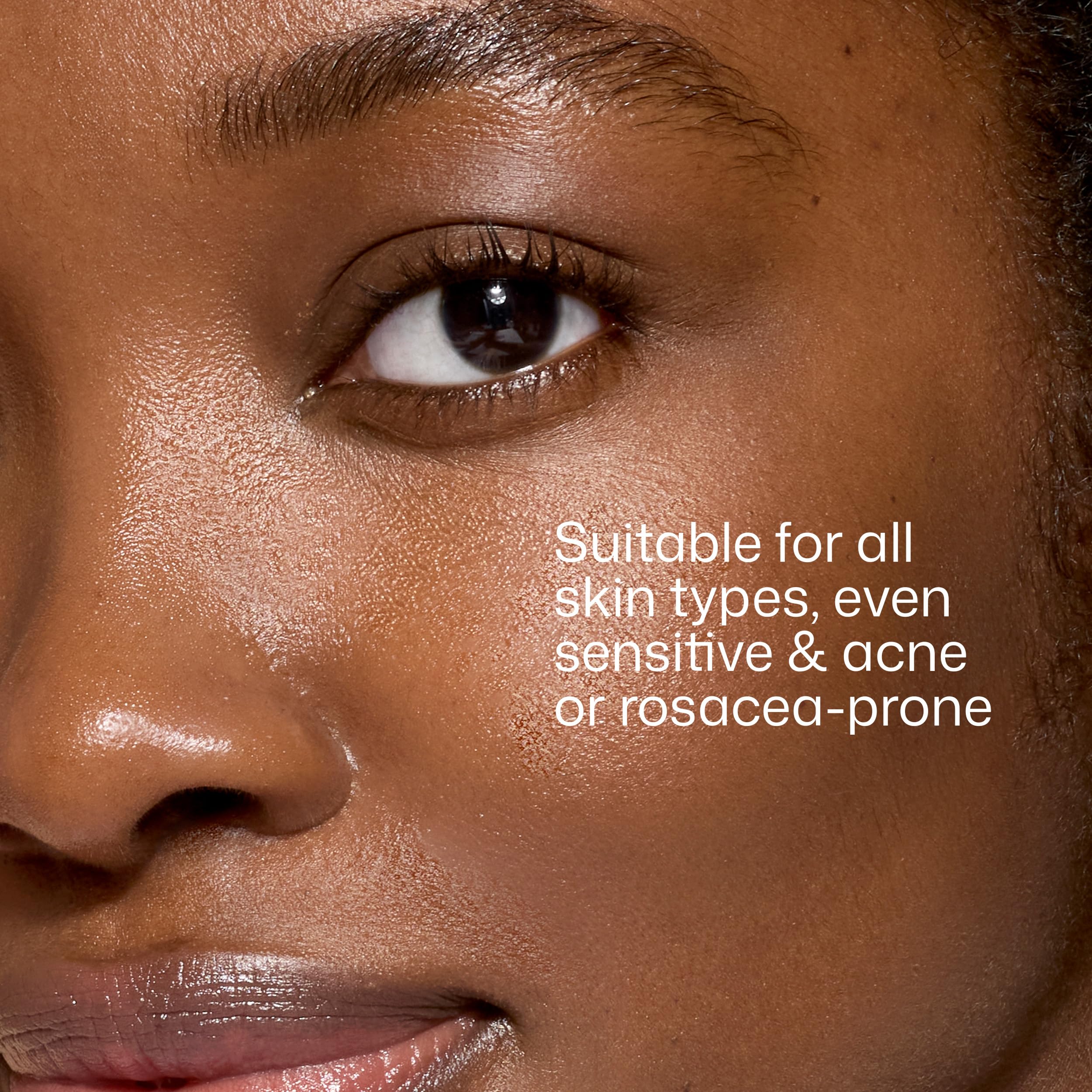 EltaMD UV Clear texture on skin highlights smooth, non-greasy finish.
